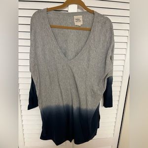 Ombré 3/4 sleeve sweater